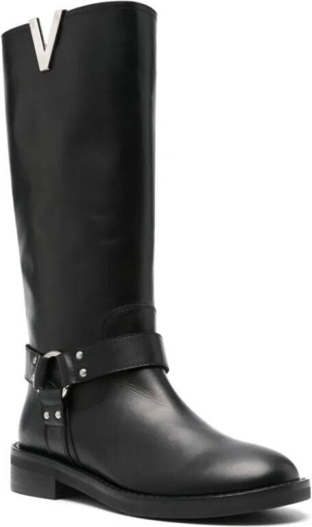 Via Roma 15 Boots Black Malibu Boot in zwart