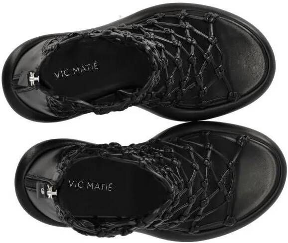 Vic Matié Sandalen Knot Black Heeled Sandal in zwart