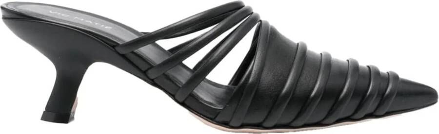 Vic Matié Slippers & Mules Sandals Black in zwart