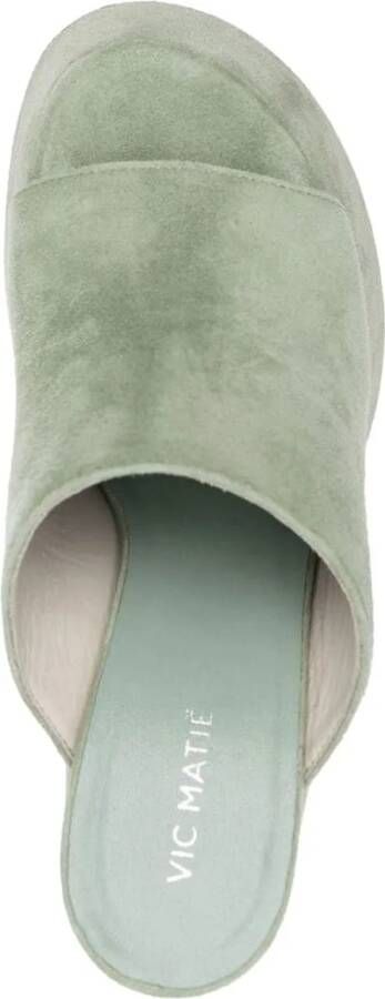 Vic Matié Slippers & Mules Sandals Green in groen