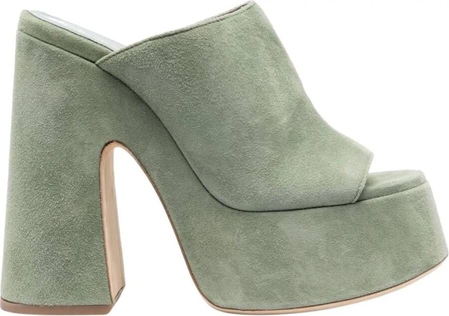 Vic Matié Slippers & Mules Sandals Green in groen