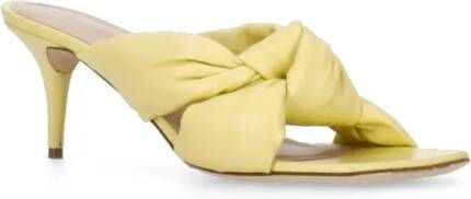 Fabiana Filippi Sandalen Yellow Leather Sandals in geel