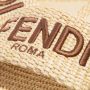 Fendi Slippers & Mules Raffia Signature Slipper in beige - Thumbnail 2