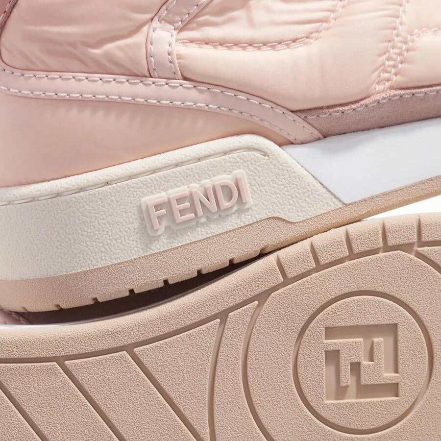 Fendi Sneakers Baguette Logo Sneakers in poeder roze