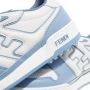 Fendi Sneakers Lace Up Leather Sneakers in blauw - Thumbnail 2