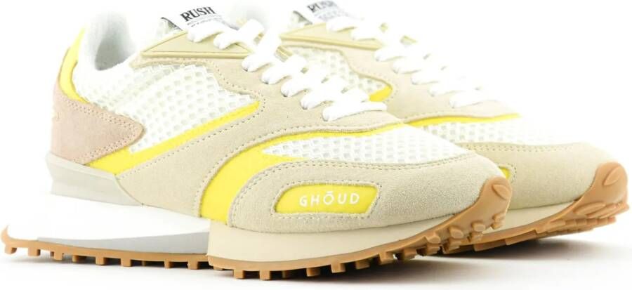 GHŌUD Sneakers Rush Mesh Cream Yellow in meerkleurig