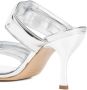 Gia Borghini Sandalen Metallic Leather Perni Sandals in zilver - Thumbnail 1