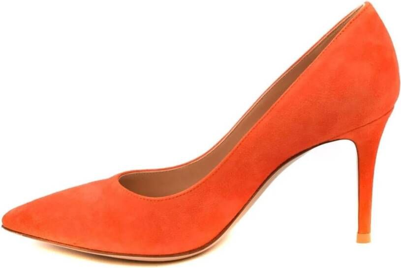 Gianvito Rossi Hoge hakken Decollete Orange in oranje