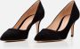 Gianvito Rossi Hoge hakken 70Mm Gianvito Suede Pump in zwart - Thumbnail 1