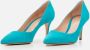 Gianvito Rossi Pumps & high heels Turquoise Suede Pumps in blauw - Thumbnail 1