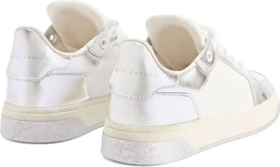 Giuseppe zanotti Sneakers witte sneakers met grijze afwerking in wit