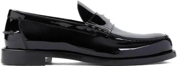 Givenchy Loafers & ballerina schoenen Leather Loafers in zwart