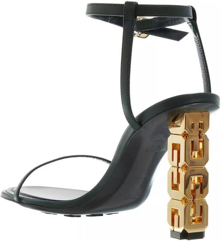 Givenchy Sandalen G Cube Heel Sandals Leather in groen