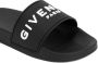 Givenchy Sandalen Logo Flat Slide Sandals in zwart - Thumbnail 1