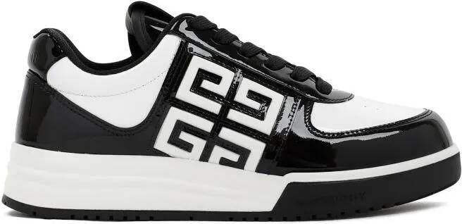 Givenchy Sneakers G4 Low-Top Patent Calf Leather Sneakers in beige