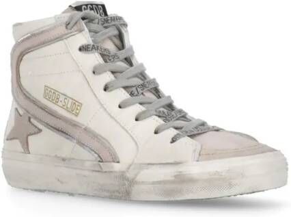 Golden Goose Low-Top Sneakers Beige Leather High Top Sneakers in beige