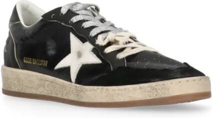 Golden Goose Low-Top Sneakers Black Leather Sneakers in zwart