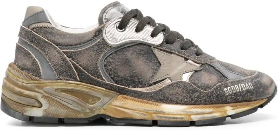 Golden Goose Low-Top Sneakers Dames Running Dad in grijs