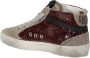 Golden Goose Low-Top Sneakers Mid Star Glitter Sneakers With Contrasting Star in rood - Thumbnail 2