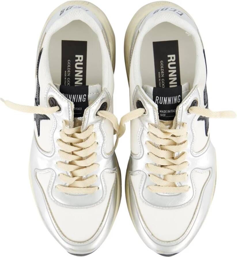 Golden Goose Low-Top Sneakers Running Sneakers Leather Silver in wit