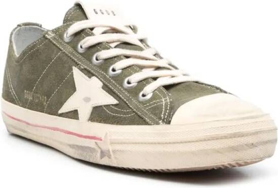 Golden Goose Low-Top Sneakers Star-Patch Lace-Up Sneakers in groen