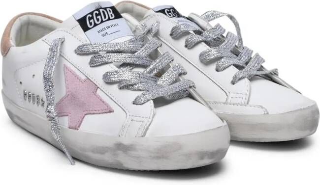 Golden Goose Low-Top Sneakers Super-Star Classic' White Leather Sneakers in wit