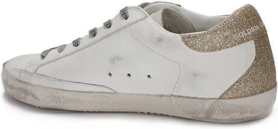 Golden Goose Low-Top Sneakers White Leather Super Star Sneakers in wit