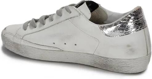 Golden Goose Low-Top Sneakers White Suede Super-Star Sneakers in wit