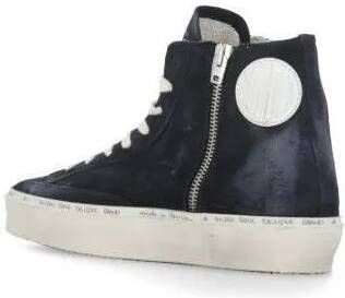 Golden Goose Low-Top Sneakers Blue Suede Leather High Top Sneakers in zwart