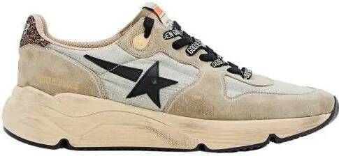 Golden Goose Sneakers Running Suede And Leather Sneakers in beige