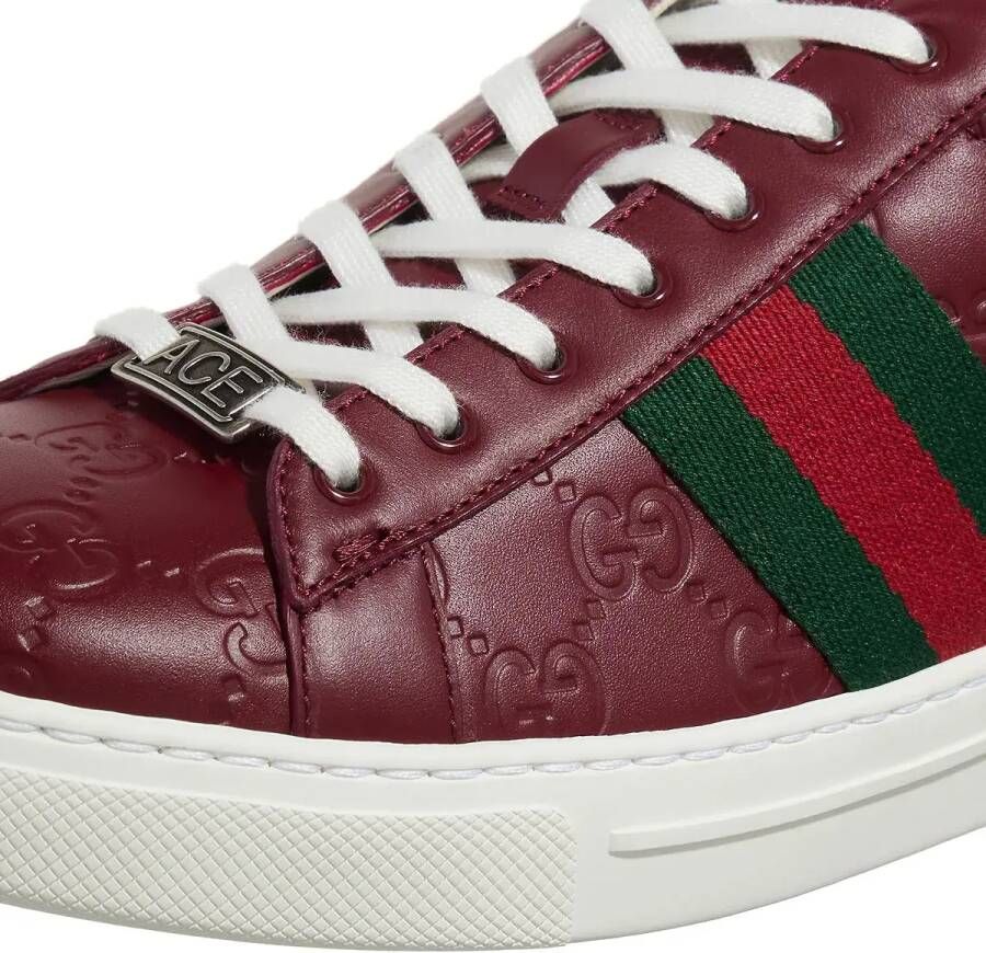 Gucci Lage-top sneaker Ace Sneaker With Web in rood