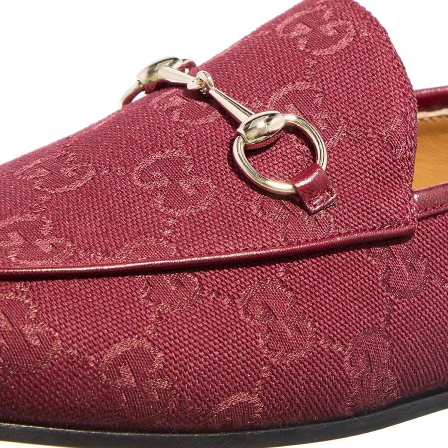 Gucci Loafers W Jordaan Canvas Loafer in rood