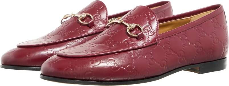 Gucci Loafers Moccassin Jordaan in rood