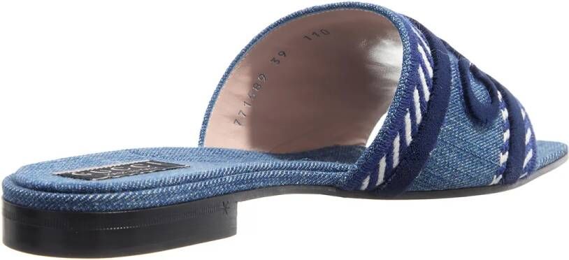 Gucci Sandalen GG Sandale Slider in blauw