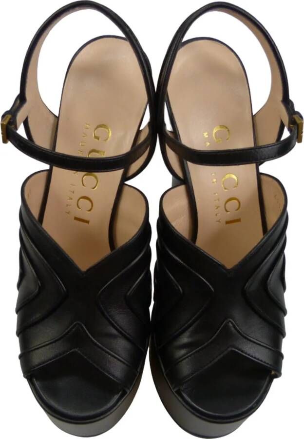 Gucci Sandalen Sandalo Platform in zwart