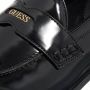 Guess Klassieke Leren Mocassinschoenen Black Dames - Thumbnail 2