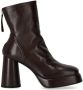 Halmanera Boots & laarzen Lara Dark Brown Heeled Ankle Boot in zwart - Thumbnail 2