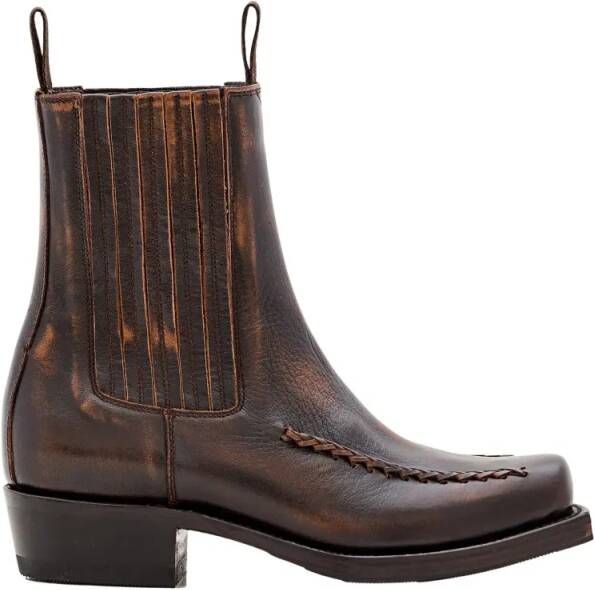 Hereu Boots Agulla Square Toe Chelsea Boots in zwart