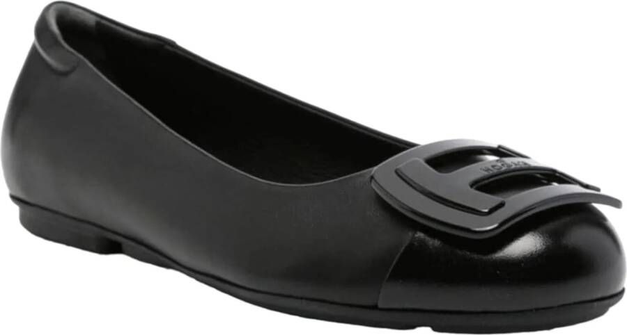 Hogan Ballerinas Flat Shoes Black in zwart