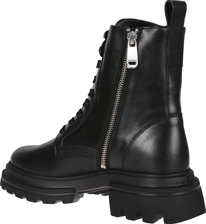 Hogan Boots & laarzen Black leather H674 ankle boots in zwart