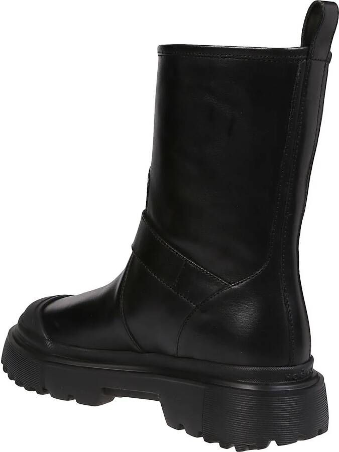 Hogan Boots & laarzen H619 Biker Boots Black in zwart