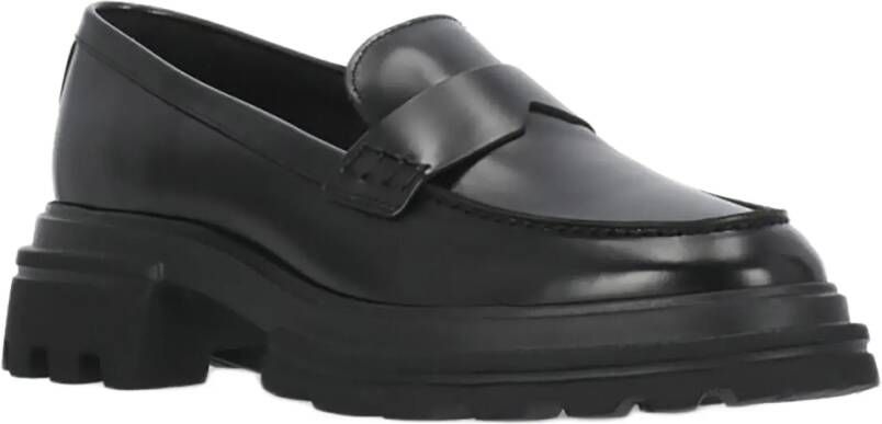 Hogan Loafers Black 10-Storey Loafers in zwart