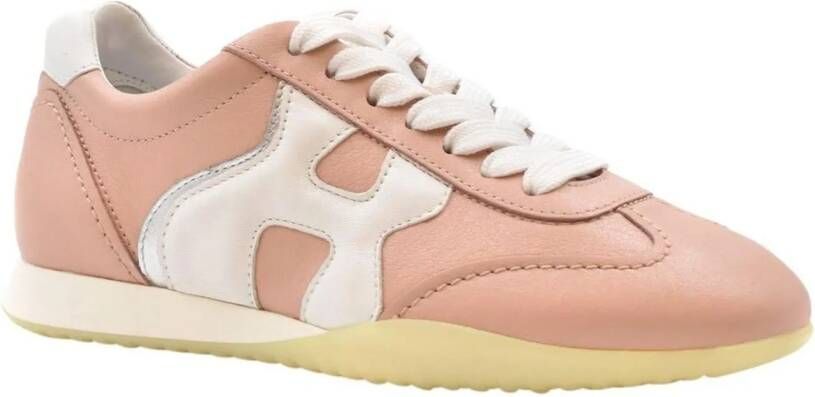 Hogan Low-Top Sneakers Pink in poeder roze