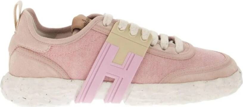 Hogan Low-Top Sneakers Pink in poeder roze