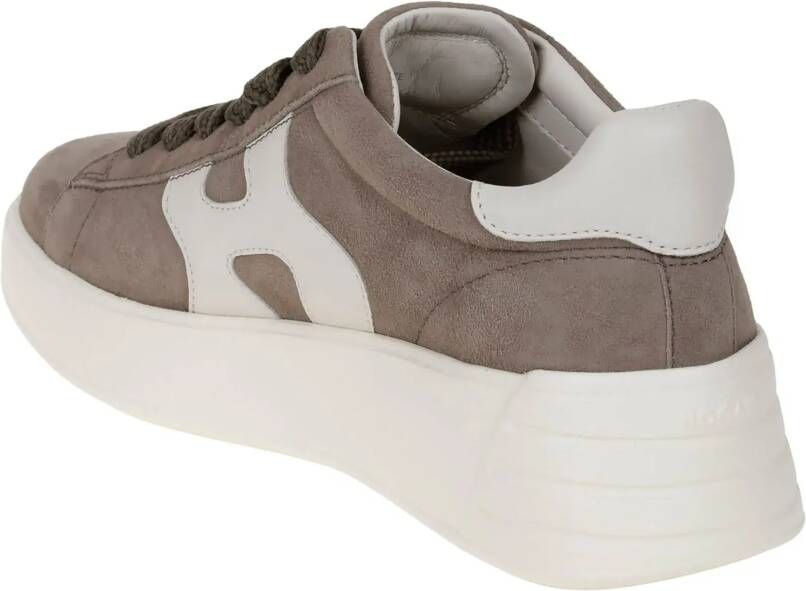 Hogan Sneakers Flat Shoes Blue in taupe