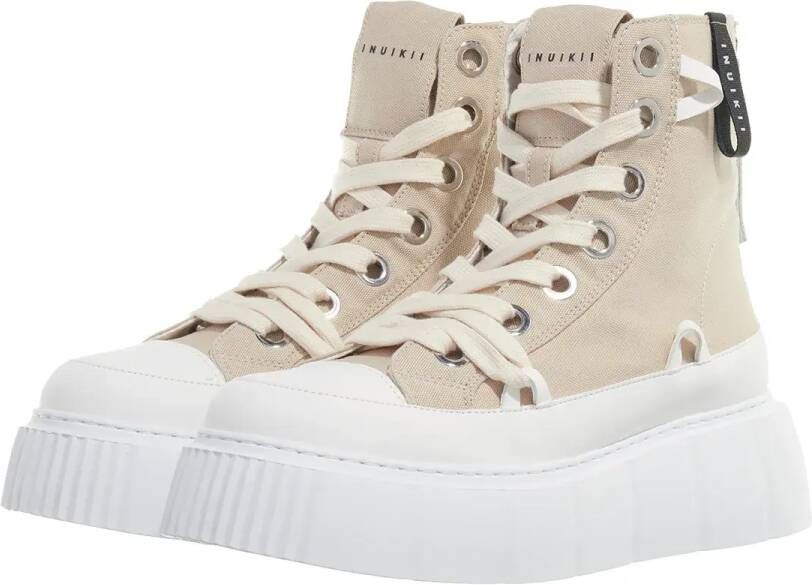 INUIKII High-Top Sneakers MATILDA CANVAS HIGH in beige