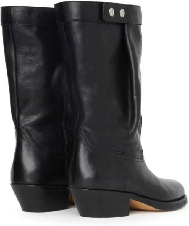 Isabel marant Boots Black Leather Boots in zwart