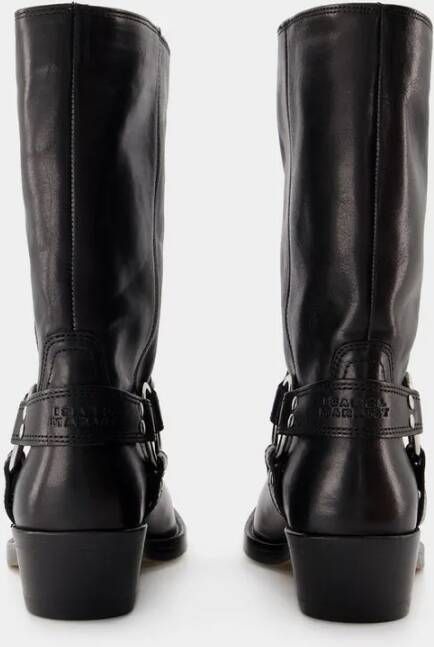 Isabel marant Boots Antya Boots Leather Black in zwart