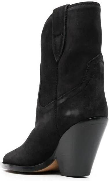 Isabel marant Boots Pointed-Toe Suede Boots in zwart