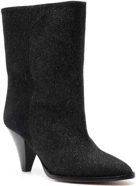 Isabel marant Boots Rouxa Suede 85Mm Boots in zwart